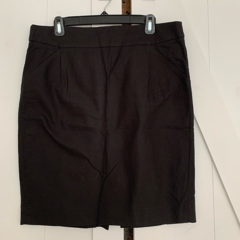JCrew Black Pencil skirt